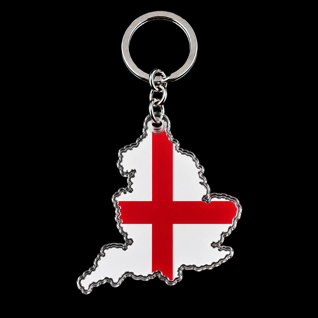 England country-shaped flag keychain