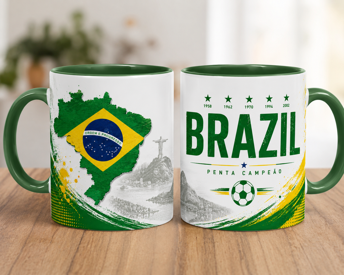 Brazil World Cup country mug