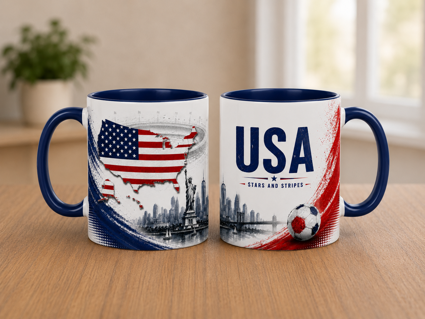 USA World Cup country mug