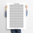 My Life in Weeks - Life Calendar Poster
