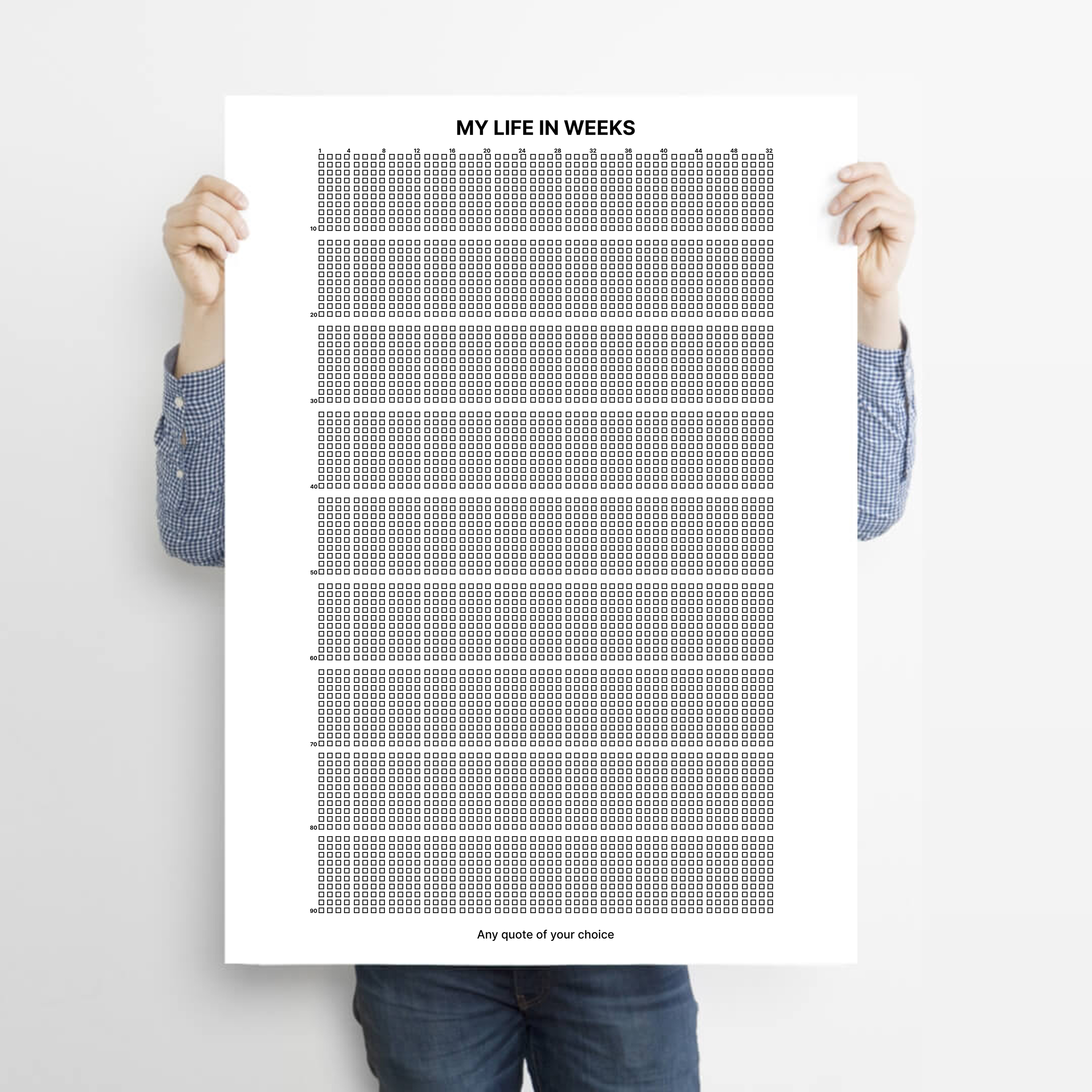 My Life in Weeks - Life Calendar Poster