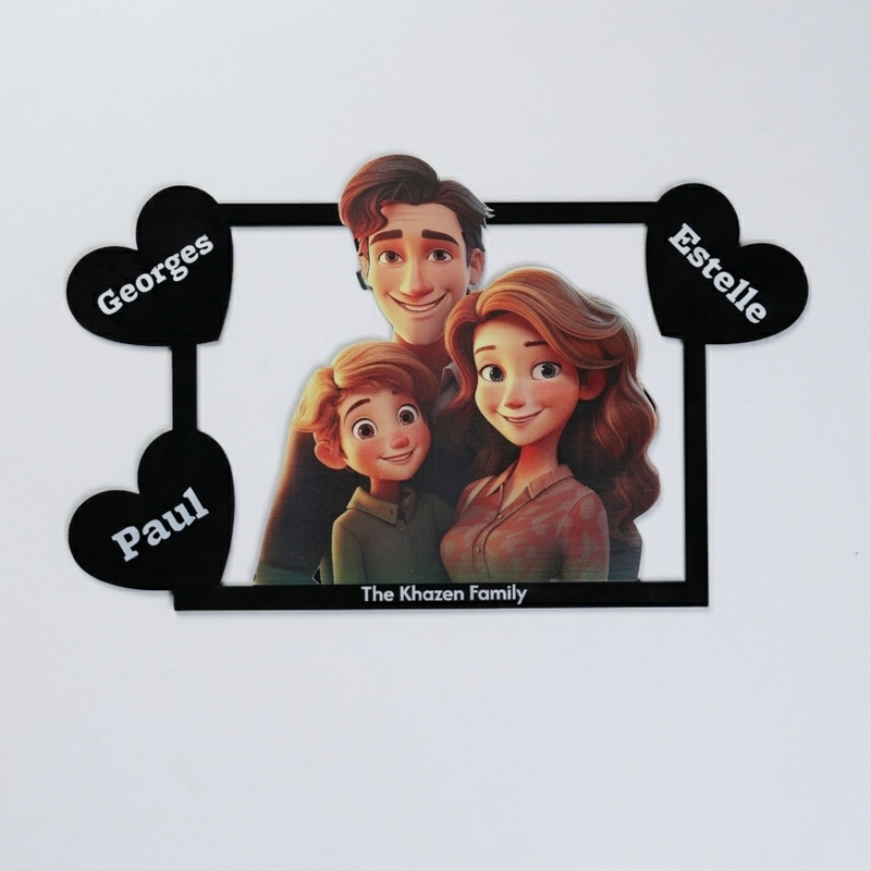 Custom Cartoon Family Portrait