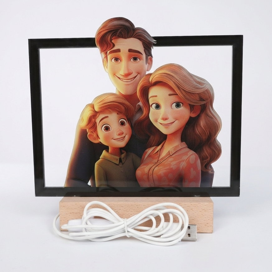 LED light stand with USB cable