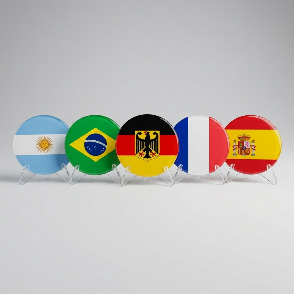 World Cup flag coasters lineup