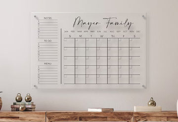 Personalized Acrylic Calendar