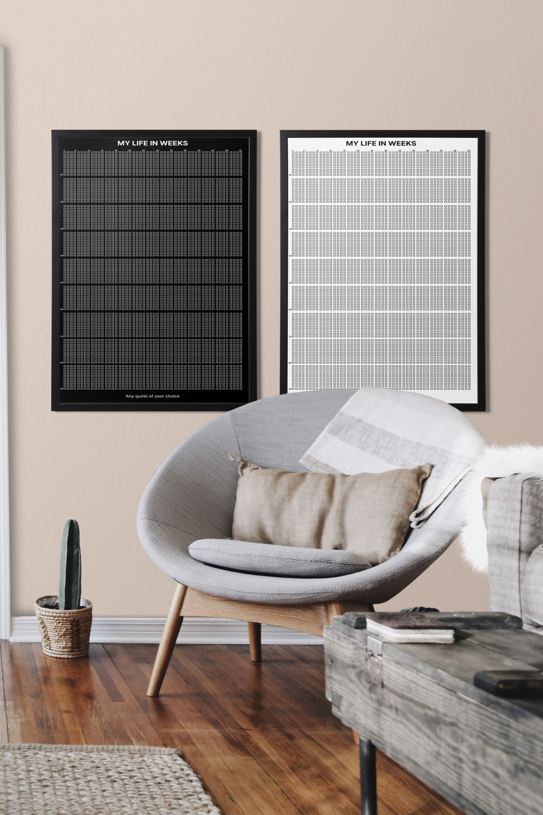 My Life in Weeks - Life Calendar Poster