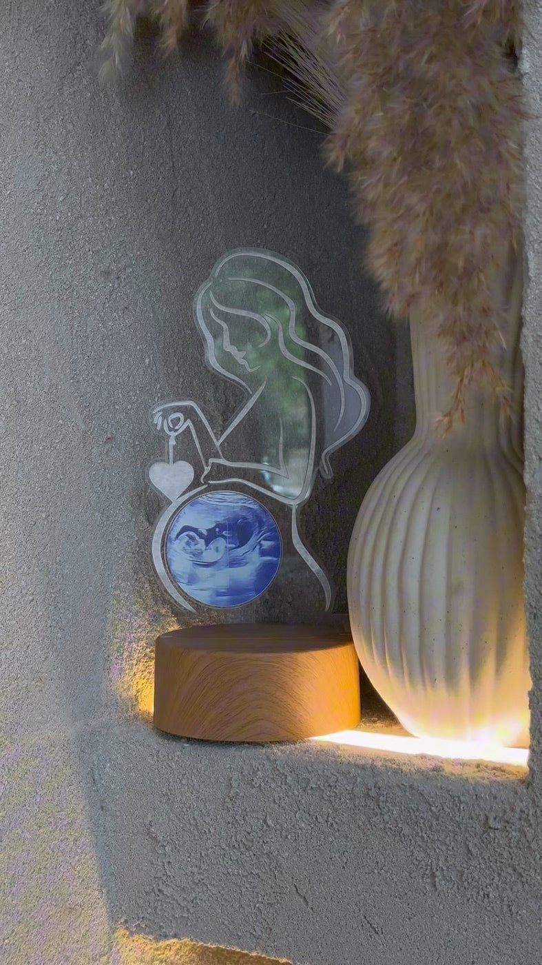 Pregnancy ultrasound LED lamp in daylight
