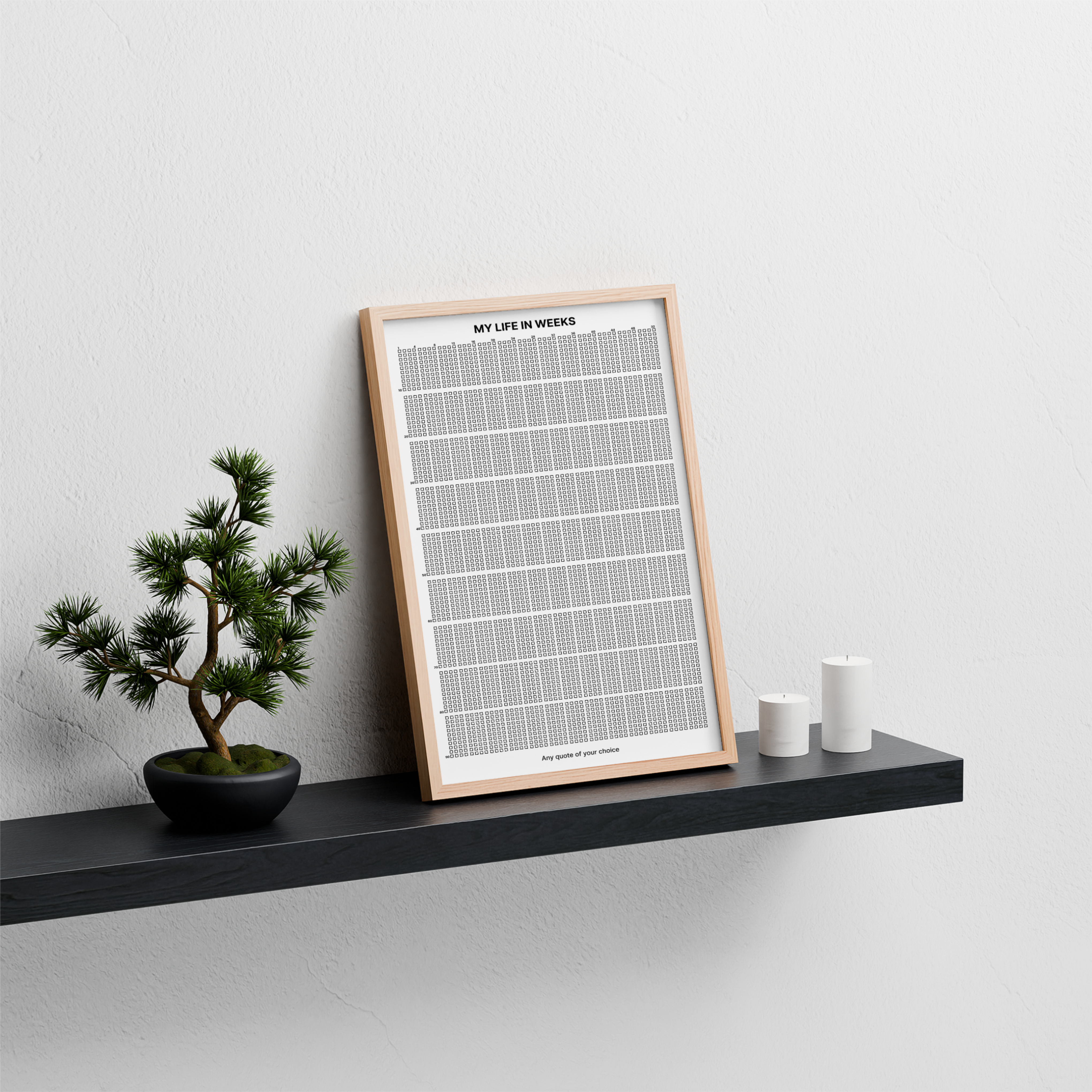 My Life in Weeks - Life Calendar Poster